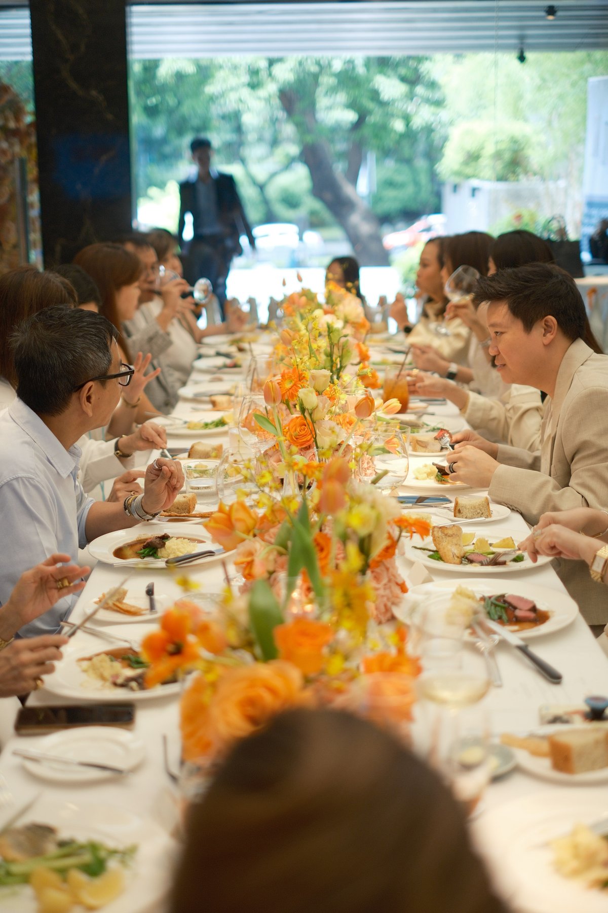 The guests enjoyed a scrumptious lunch to celebrate the occasion.